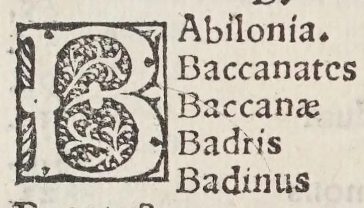 An illustration from Itinerarivm prouinciarum omniũ Antonini Augusti : cum fragmento eiusdem, necnon indice haudquaq[uam] aspernãdo, 1512, leaf 220