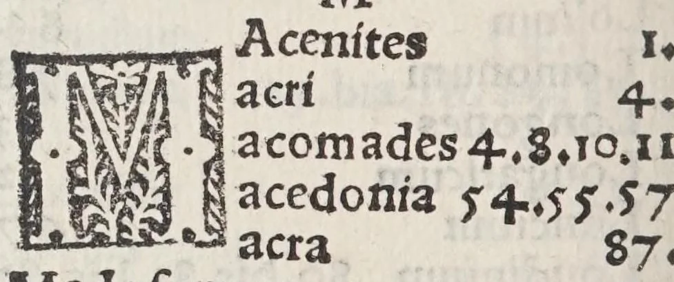An illustration from Itinerarivm prouinciarum omniũ Antonini Augusti : cum fragmento eiusdem, necnon indice haudquaq[uam] aspernãdo, 1512, leaf 264