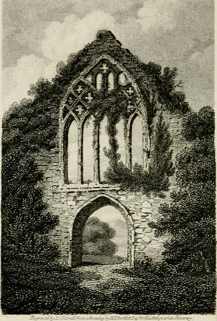 An illustration from The antiquarian itinerary, comprising specimens of architecture, monastic, castellated, and domestic; with other vestiges of antiquity in Great Britain. Accompanied with descriptions, 1815, leaf 139