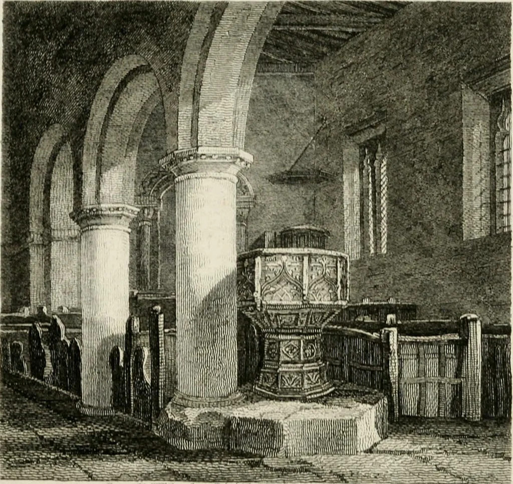 An illustration from The antiquarian itinerary, comprising specimens of architecture, monastic, castellated, and domestic; with other vestiges of antiquity in Great Britain. Accompanied with descriptions, 1815, leaf 174