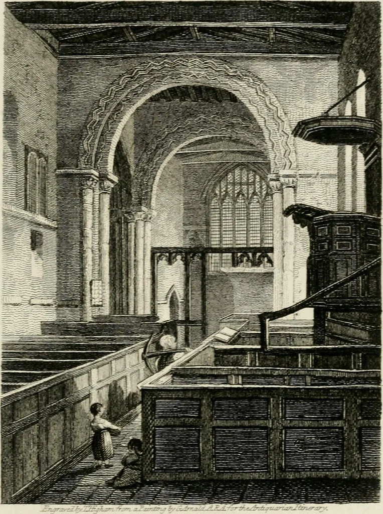 An illustration from The antiquarian itinerary, comprising specimens of architecture, monastic, castellated, and domestic; with other vestiges of antiquity in Great Britain. Accompanied with descriptions, 1815, leaf 190