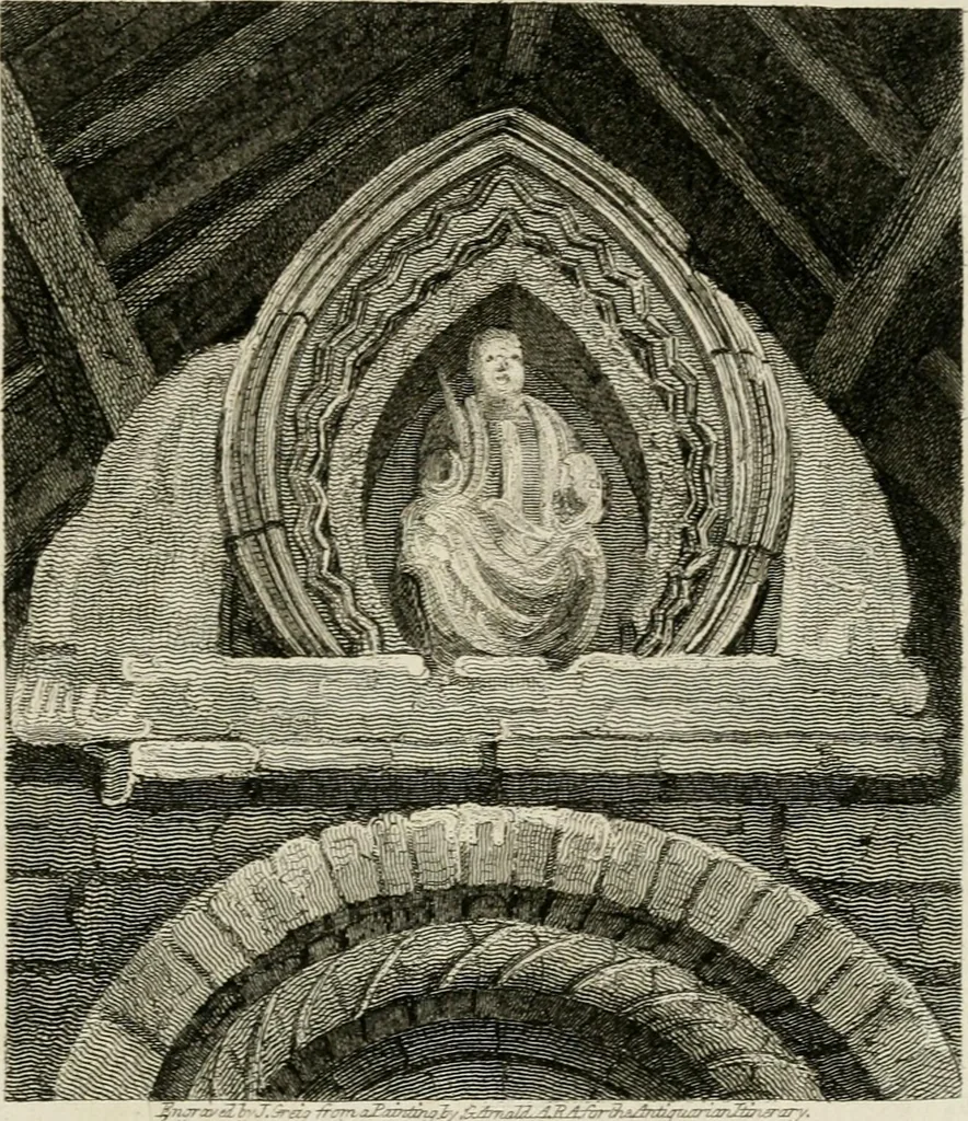 An illustration from The antiquarian itinerary, comprising specimens of architecture, monastic, castellated, and domestic; with other vestiges of antiquity in Great Britain. Accompanied with descriptions, 1815, leaf 194