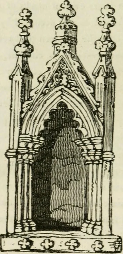 An illustration from The antiquarian itinerary, comprising specimens of architecture, monastic, castellated, and domestic; with other vestiges of antiquity in Great Britain. Accompanied with descriptions, 1815, leaf 93