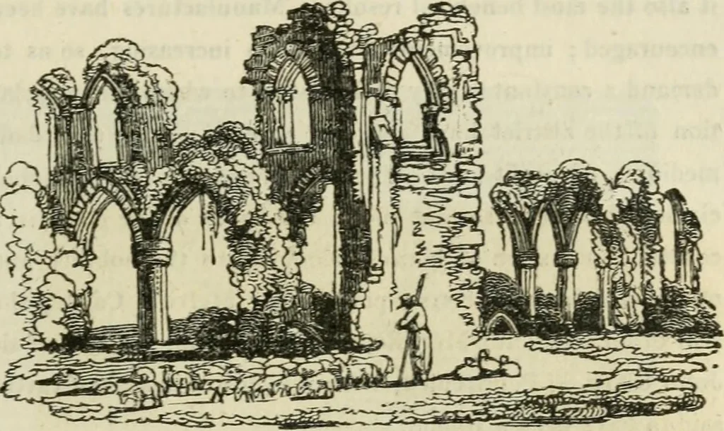 An illustration from The antiquarian itinerary, comprising specimens of architecture, monastic, castellated, and domestic; with other vestiges of antiquity in Great Britain. Accompanied with descriptions, 1815, leaf 10