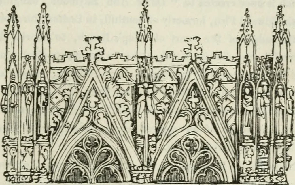 An illustration from The antiquarian itinerary, comprising specimens of architecture, monastic, castellated, and domestic; with other vestiges of antiquity in Great Britain. Accompanied with descriptions, 1815, leaf 118