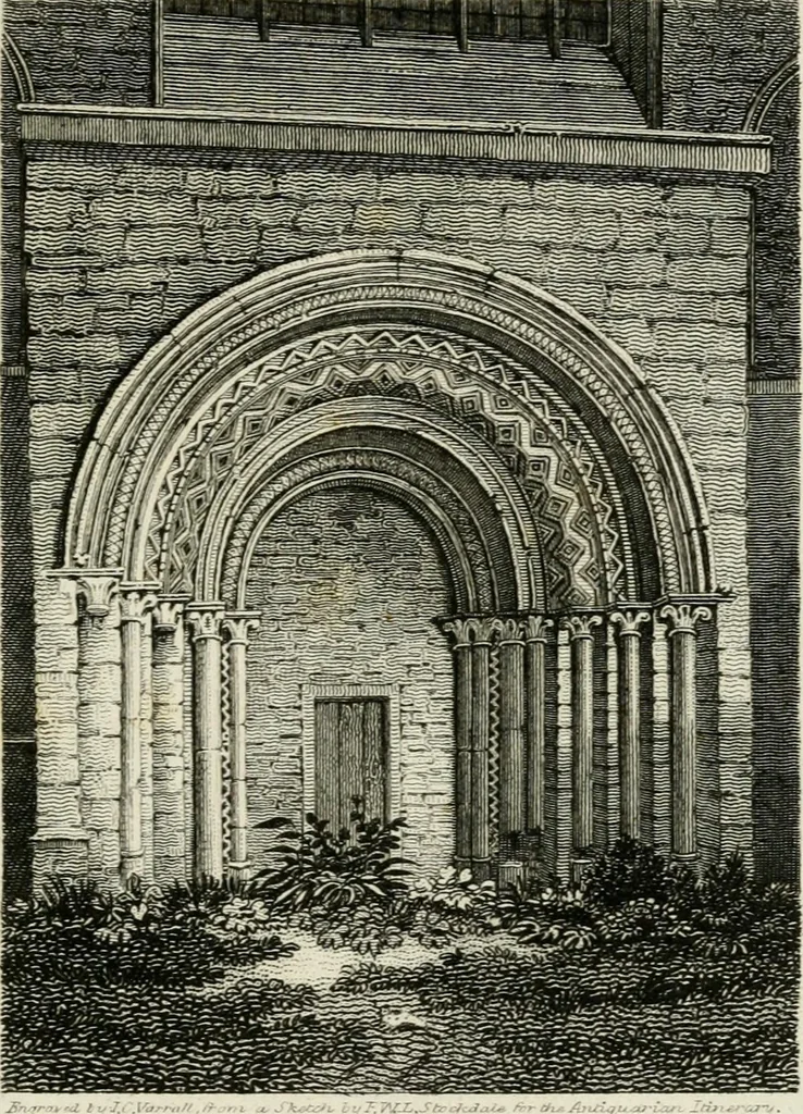An illustration from The antiquarian itinerary, comprising specimens of architecture, monastic, castellated, and domestic; with other vestiges of antiquity in Great Britain. Accompanied with descriptions, 1815, leaf 118