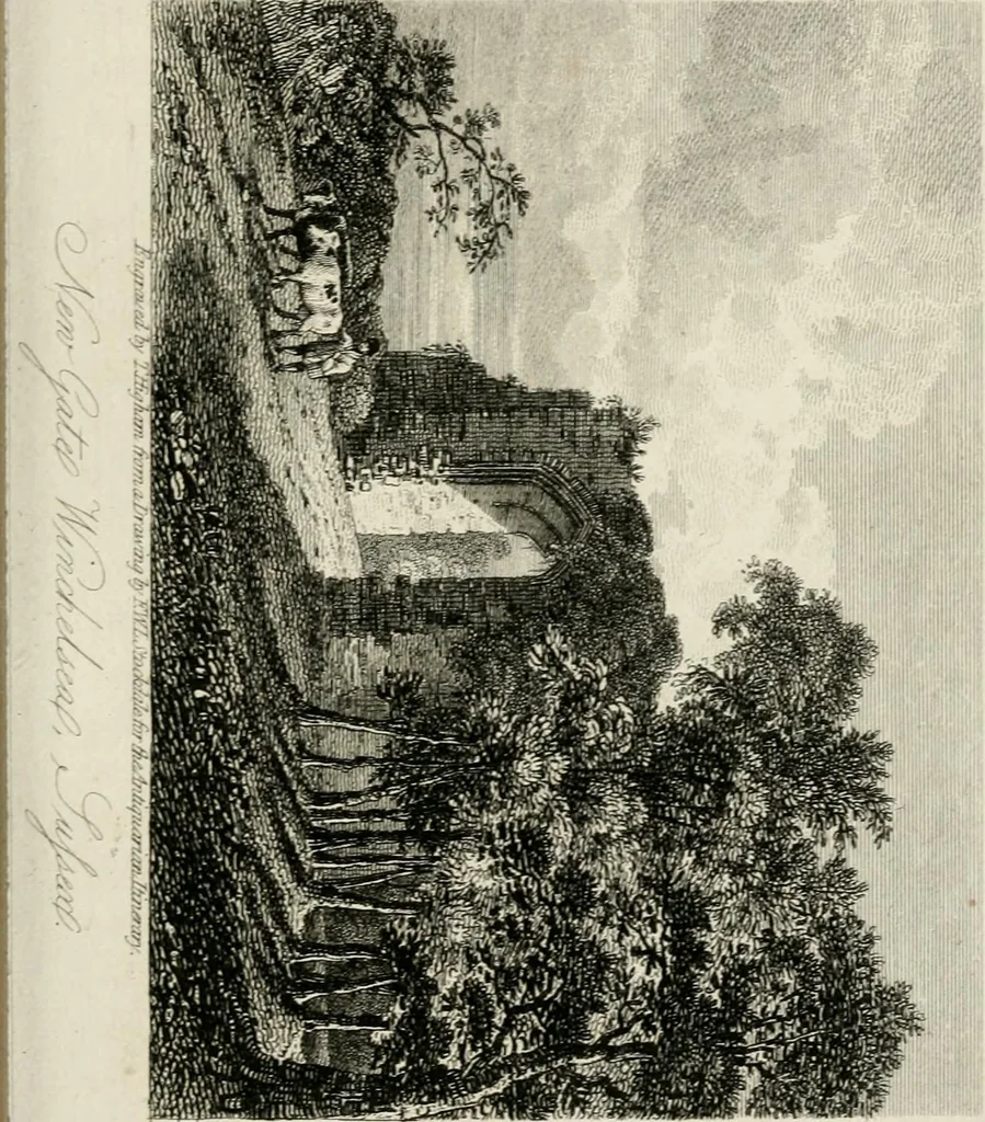 An illustration from The antiquarian itinerary, comprising specimens of architecture, monastic, castellated, and domestic; with other vestiges of antiquity in Great Britain. Accompanied with descriptions, 1815, leaf 52