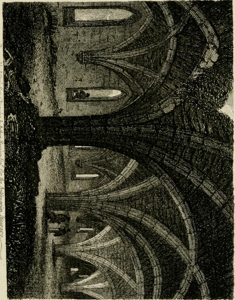 An illustration from The antiquarian itinerary, comprising specimens of architecture, monastic, castellated, and domestic; with other vestiges of antiquity in Great Britain. Accompanied with descriptions, 1815, leaf 128