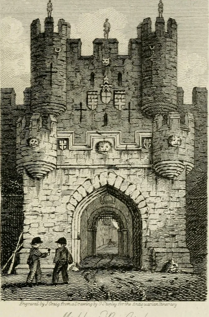An illustration from The antiquarian itinerary, comprising specimens of architecture, monastic, castellated, and domestic; with other vestiges of antiquity in Great Britain. Accompanied with descriptions, 1815, leaf 82