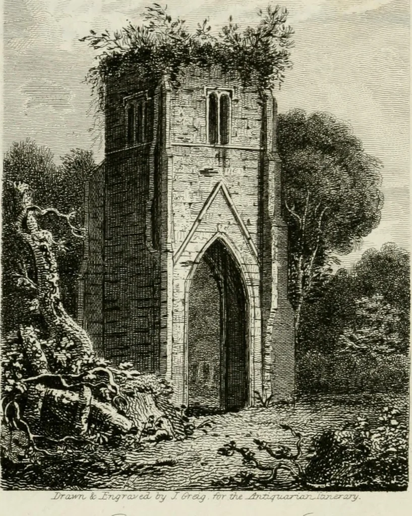 An illustration from The antiquarian itinerary, comprising specimens of architecture, monastic, castellated, and domestic; with other vestiges of antiquity in Great Britain. Accompanied with descriptions, 1815, leaf 25