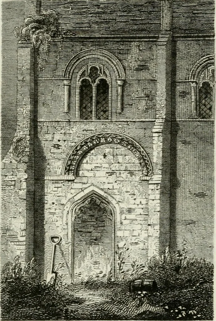 An illustration from The antiquarian itinerary, comprising specimens of architecture, monastic, castellated, and domestic; with other vestiges of antiquity in Great Britain. Accompanied with descriptions, 1815, leaf 48