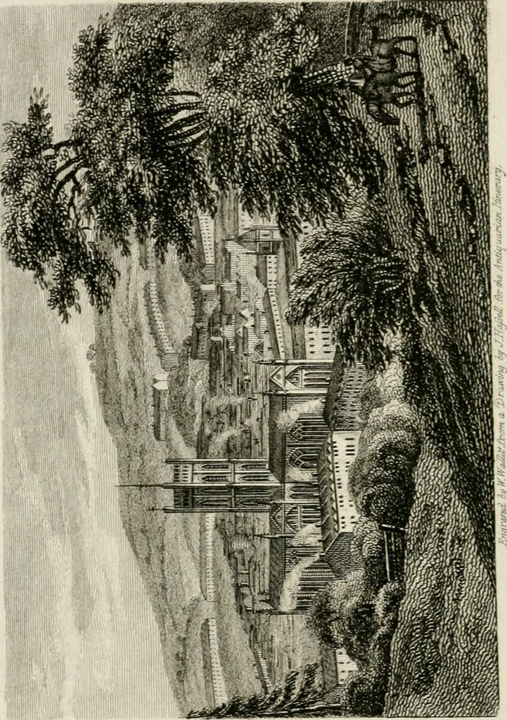 An illustration from The antiquarian itinerary, comprising specimens of architecture, monastic, castellated, and domestic; with other vestiges of antiquity in Great Britain. Accompanied with descriptions, 1815, leaf 9