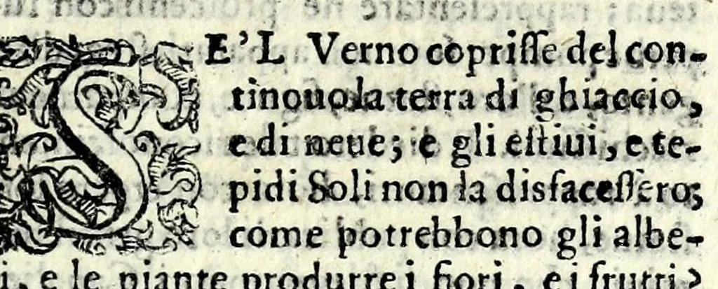 An illustration from I torti amorosi : comedia, 1581, leaf 9