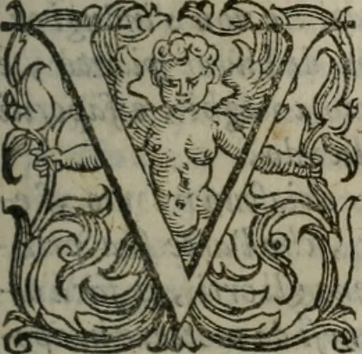 An illustration from I trattenimenti di Scipion Bargagli : dove da vaghe donne e da giovani huomini rappresentati sono honesti e dilettevoli giuochi, narrate novelle, e cantate alcune amorose canzonette : con due copiose tavole, una de' principali titoli & l'altra delle cose notabili, 1591, leaf 124