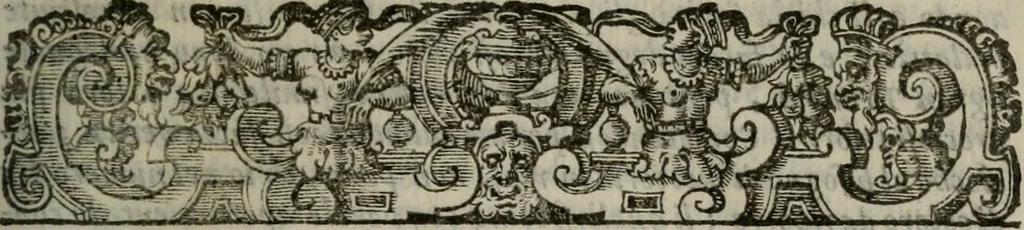 An illustration from I trattenimenti di Scipion Bargagli : dove da vaghe donne e da giovani huomini rappresentati sono honesti e dilettevoli giuochi, narrate novelle, e cantate alcune amorose canzonette : con due copiose tavole, una de' principali titoli & l'altra delle cose notabili, 1591, leaf 220
