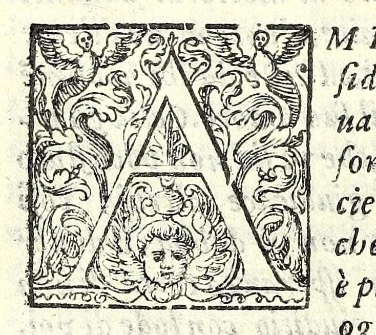 An illustration from I trattenimenti di Scipion Bargagli : dove da vaghe donne e da giouani huomini rappresentati sono honesti e diletteuoli givochi : narrate novelle : e cantate alcune amorose canzonette, 1587, leaf 96
