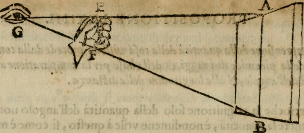 An illustration from I tre libri della perspettiva commvne, 1593, leaf 63