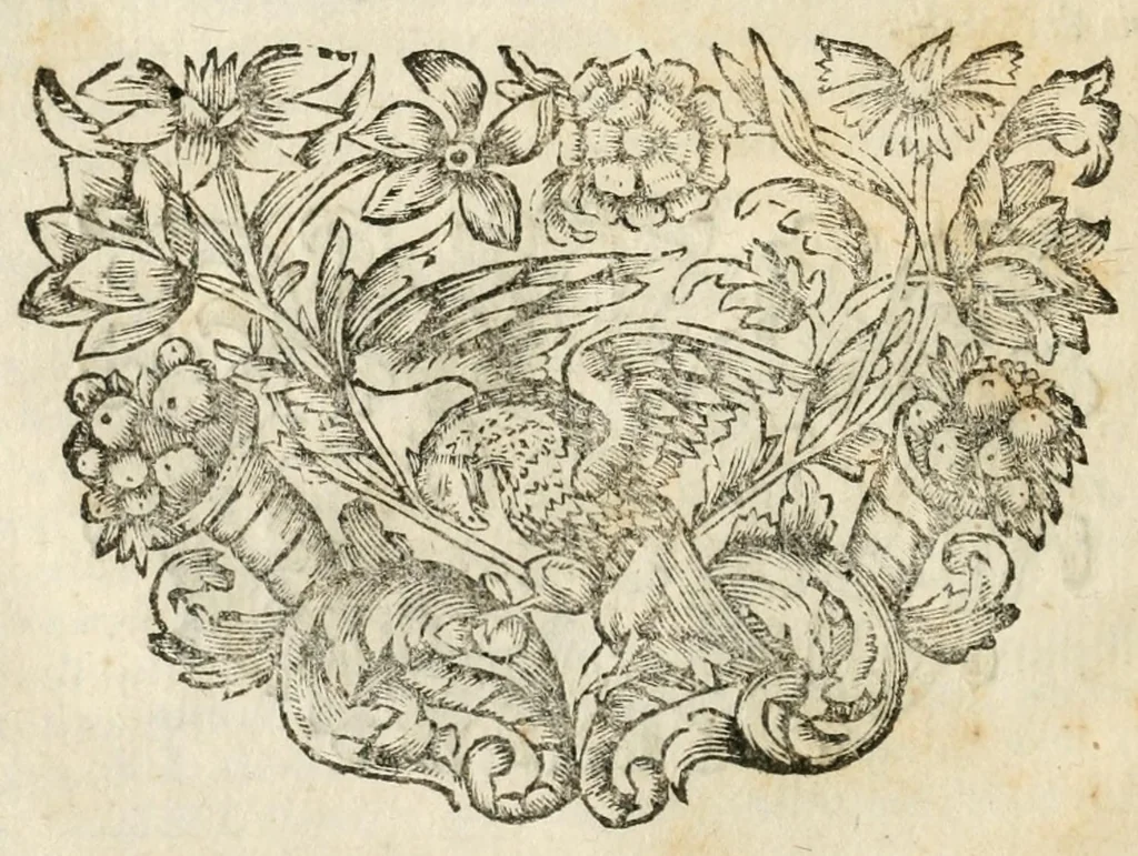 An illustration from I trionfi del Sannio per le glorie dell' invittissimo martire S. Gennajo, cittadino, vescovo, e protettore di Benevento, celebrati in una accademia havuta dagli signori Accademici Ravvivati nella S. Chiesa Metropolitana di detta città : alla presenza dell'illustriss. e reverendiss. monsignor Giovanni degl' Effetti governadore e del fior della nobiltà, frà l'ottava di detto santo a' 22 settembre 1699, 1699, leaf 20