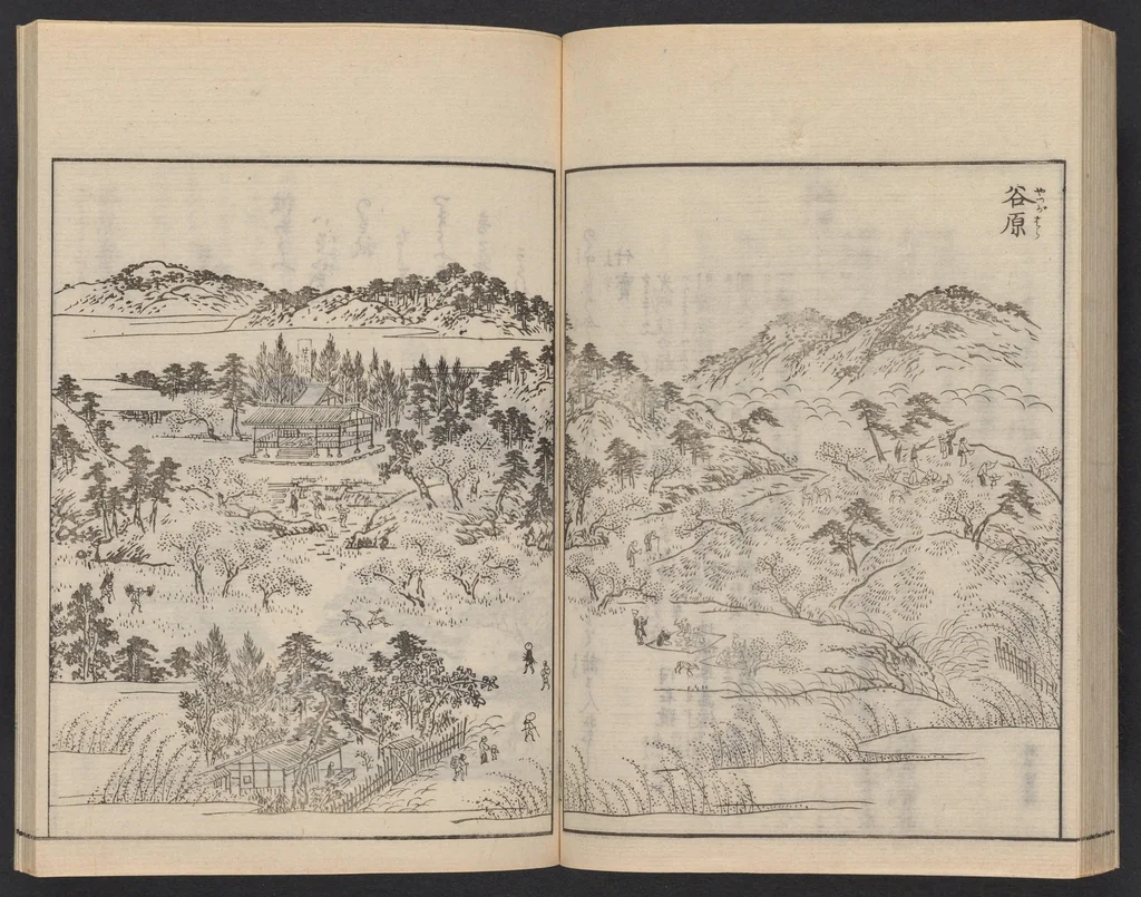 An illustration from Itsukushima zue, 1842, leaf 40