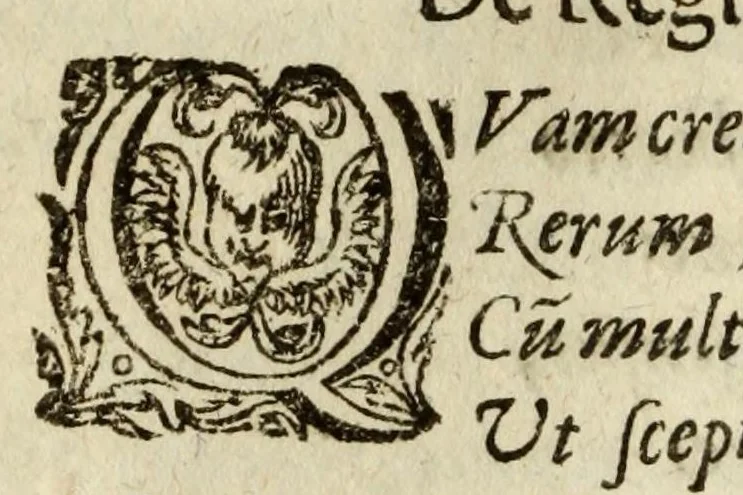 An illustration from Iulii Caesaris Scaligeri viri clarissimi Poemata omnia in duas partes devisa : pleraque omnia in publicum iam primum prodeunt: reliqua vero quam ante emendatius edita sunt : Sopohoclis Aiax Lorarius stylo tragico, 1600, leaf 1000
