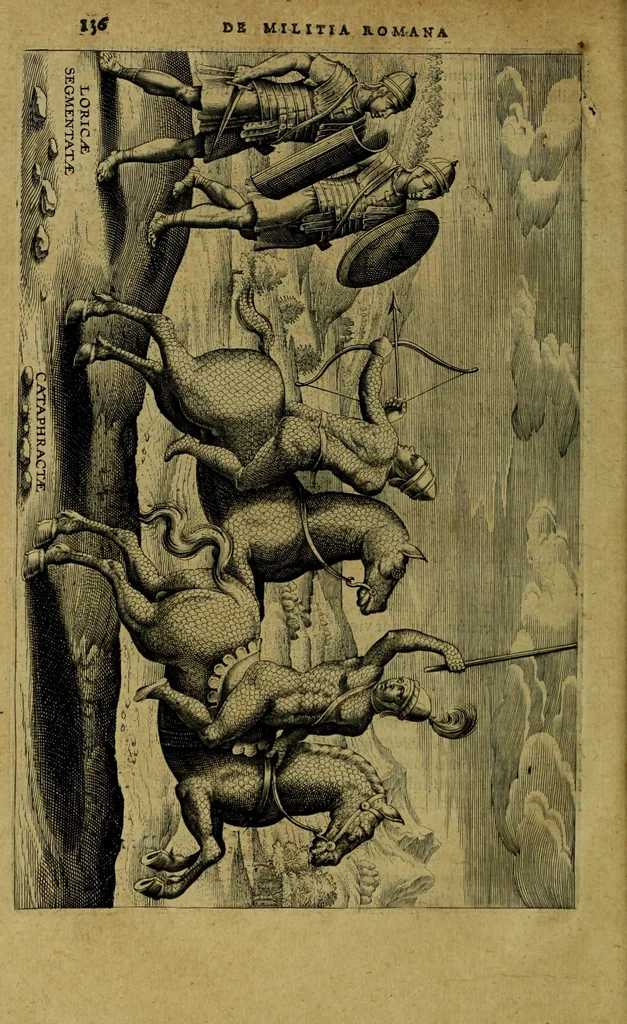 An illustration from Iusti LipsI De militia romana libri quinque : commentarius ad Polybium, 1602, leaf 139