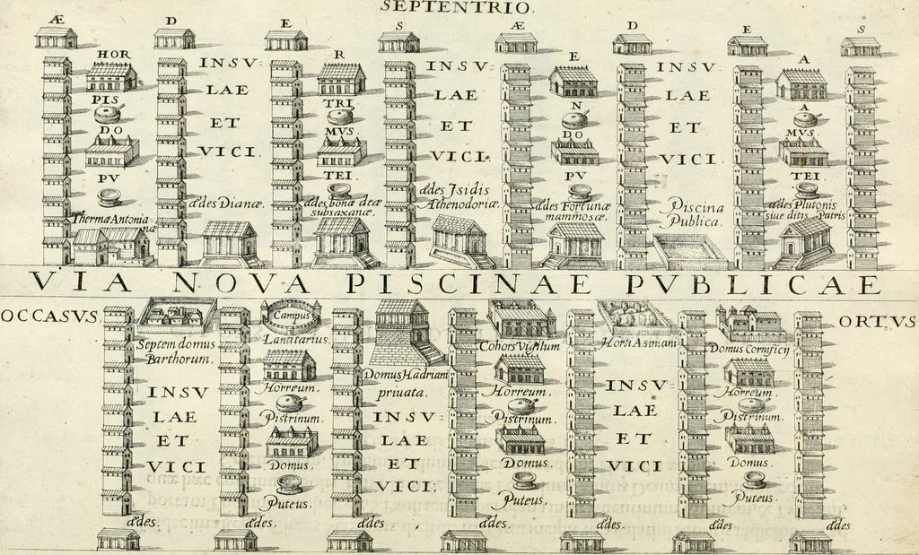 An illustration from I.[-VI.] pars Romanae vrbis topographiae & antiquitatum, quâ succinctê & breviter describuntur omnia quae tam publicê quam privatim videntur anim-adversione digna:, 1597, leaf 241