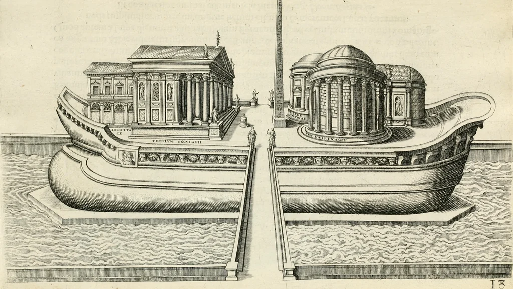 An illustration from I.[-VI.] pars Romanae vrbis topographiae & antiquitatum, quâ succinctê & breviter describuntur omnia quae tam publicê quam privatim videntur anim-adversione digna:, 1597, leaf 254