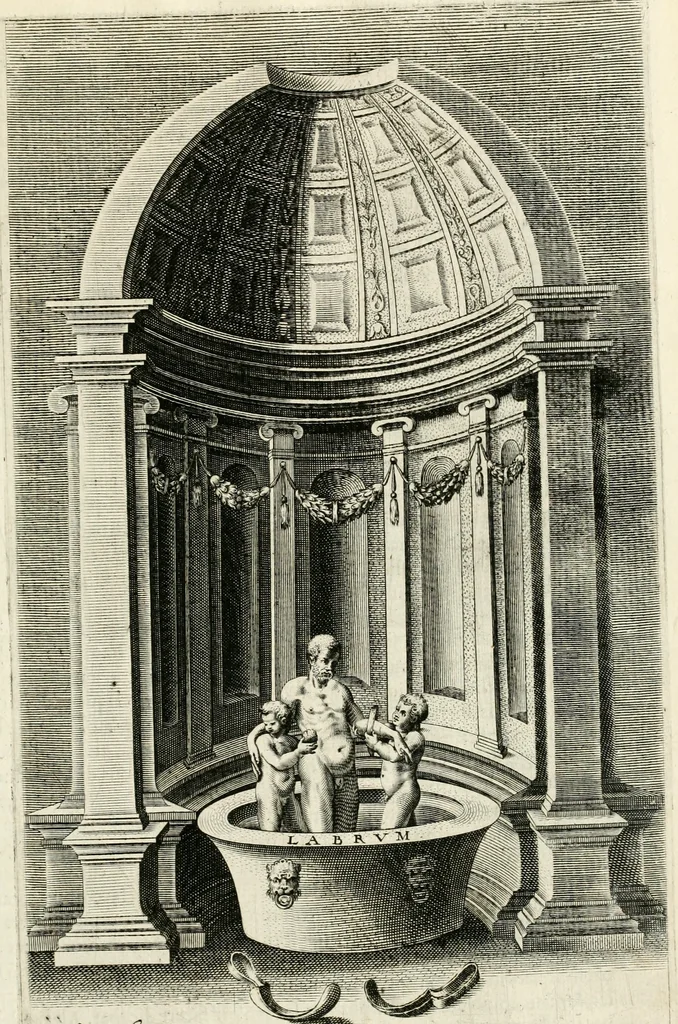 An illustration from I.[-VI.] pars Romanae vrbis topographiae & antiquitatum, quâ succinctê & breviter describuntur omnia quae tam publicê quam privatim videntur anim-adversione digna:, 1597, leaf 284