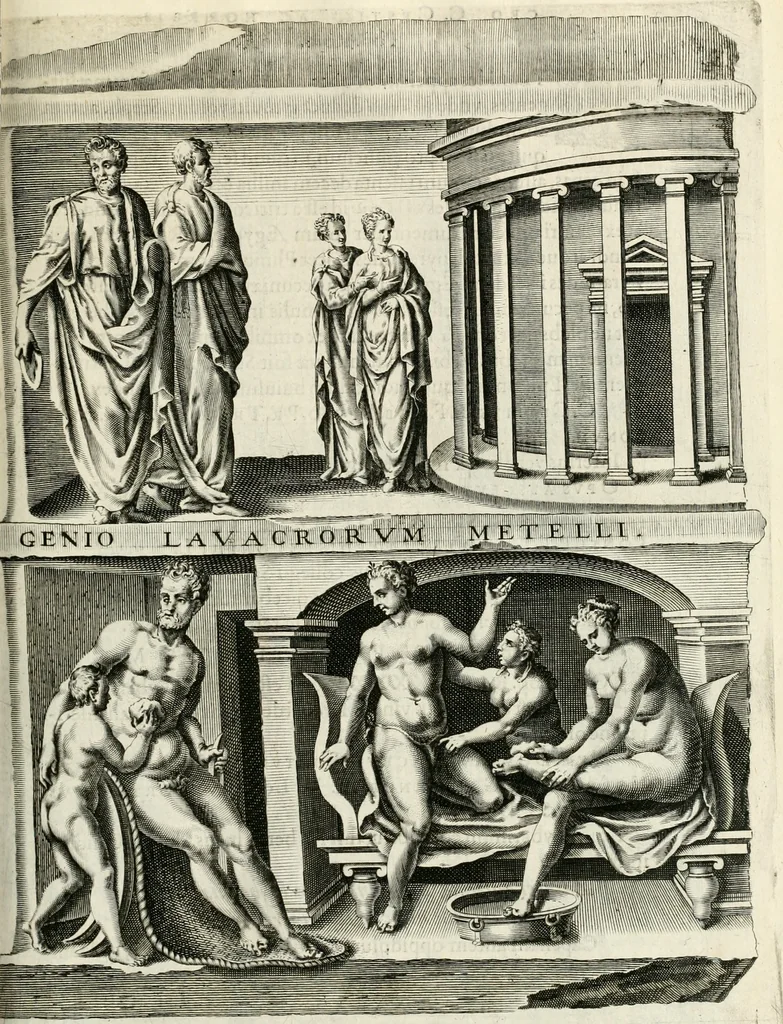 An illustration from I.[-VI.] pars Romanae vrbis topographiae & antiquitatum, quâ succinctê & breviter describuntur omnia quae tam publicê quam privatim videntur anim-adversione digna:, 1597, leaf 286