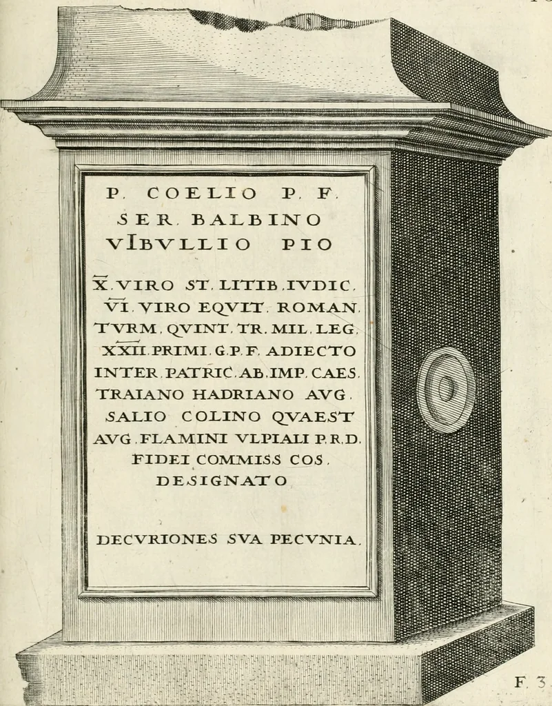 An illustration from I.[-VI.] pars Romanae vrbis topographiae & antiquitatum, quâ succinctê & breviter describuntur omnia quae tam publicê quam privatim videntur anim-adversione digna:, 1597, leaf 524