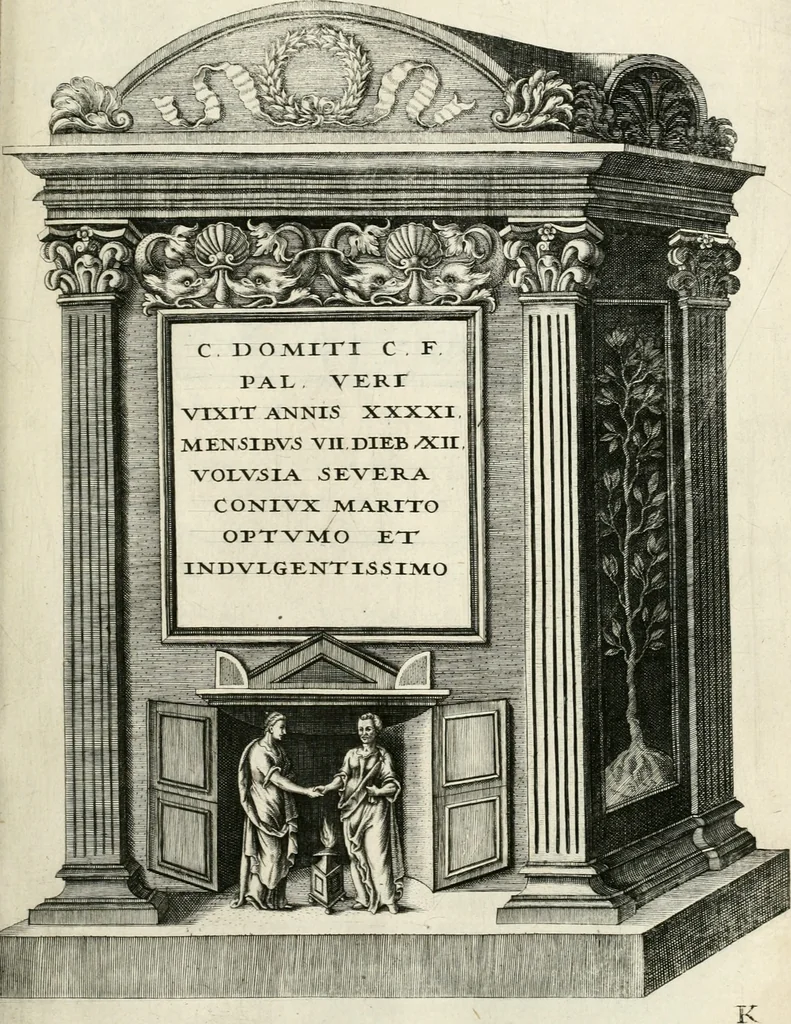 An illustration from I.[-VI.] pars Romanae vrbis topographiae & antiquitatum, quâ succinctê & breviter describuntur omnia quae tam publicê quam privatim videntur anim-adversione digna:, 1597, leaf 552