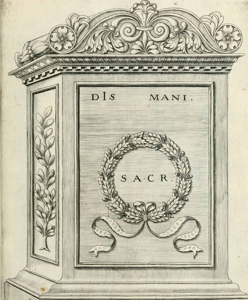 An illustration from I.[-VI.] pars Romanae vrbis topographiae & antiquitatum, quâ succinctê & breviter describuntur omnia quae tam publicê quam privatim videntur anim-adversione digna:, 1597, leaf 574