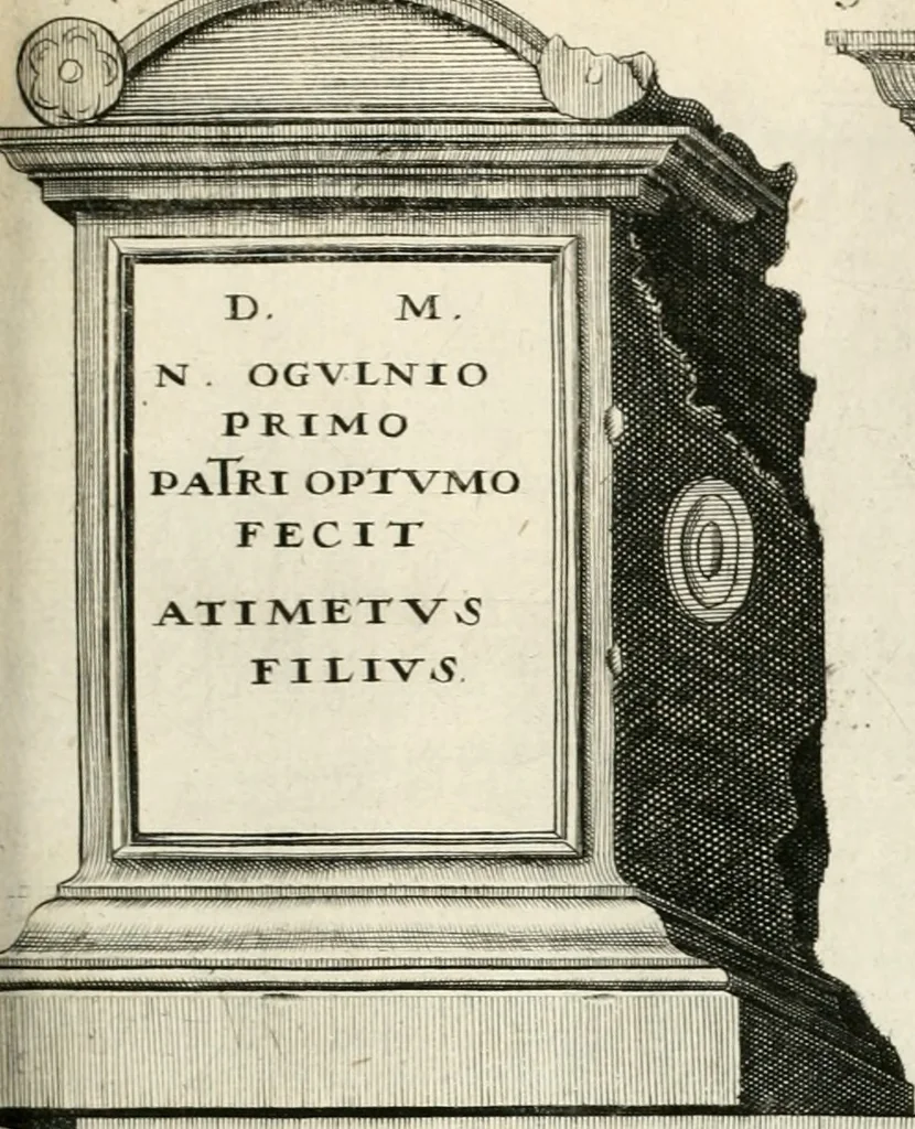 An illustration from I.[-VI.] pars Romanae vrbis topographiae & antiquitatum, quâ succinctê & breviter describuntur omnia quae tam publicê quam privatim videntur anim-adversione digna:, 1597, leaf 584