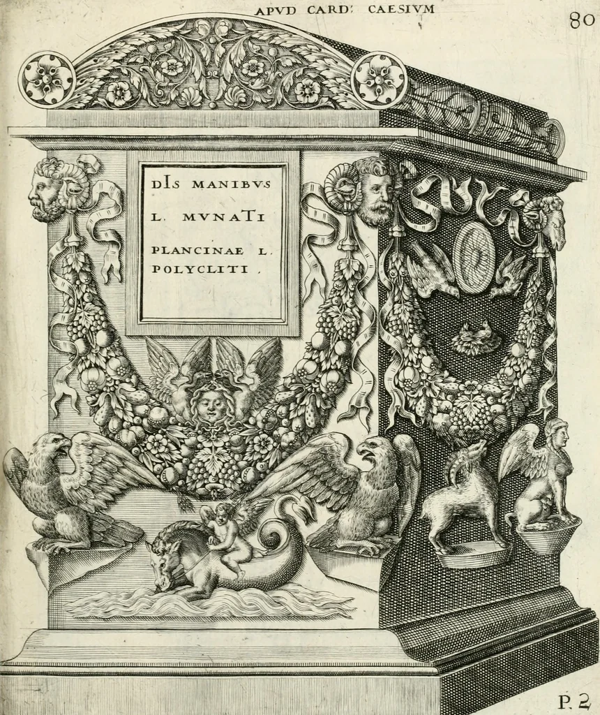 An illustration from I.[-VI.] pars Romanae vrbis topographiae & antiquitatum, quâ succinctê & breviter describuntur omnia quae tam publicê quam privatim videntur anim-adversione digna:, 1597, leaf 594