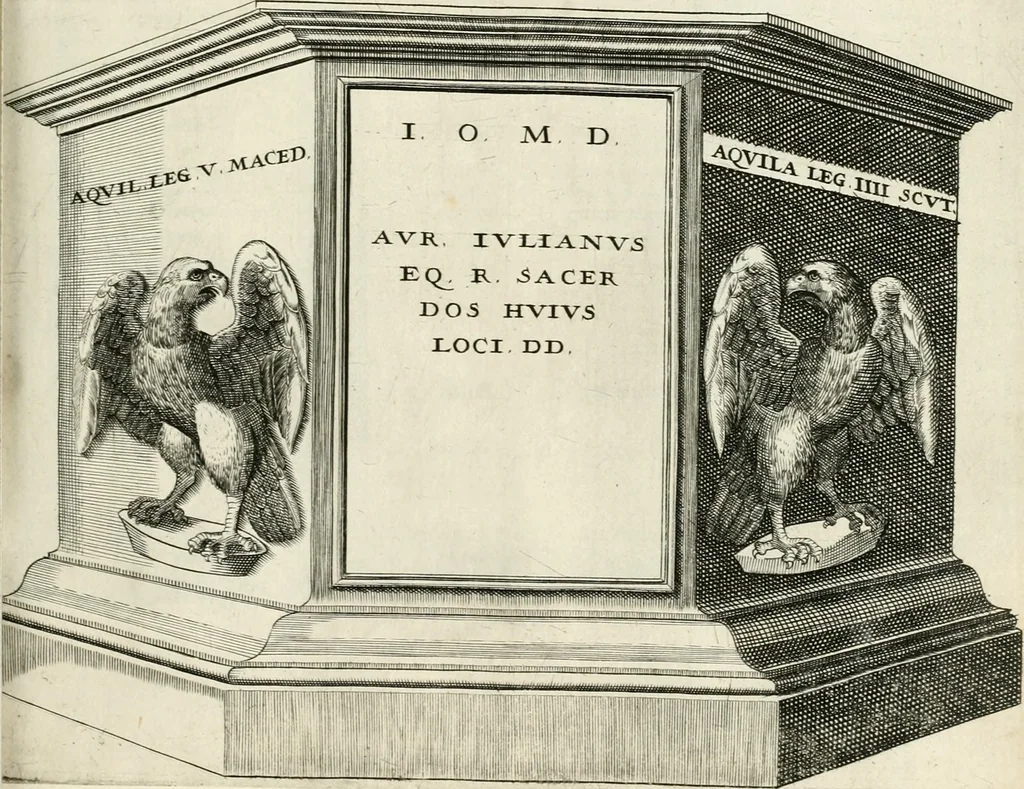 An illustration from I.[-VI.] pars Romanae vrbis topographiae & antiquitatum, quâ succinctê & breviter describuntur omnia quae tam publicê quam privatim videntur anim-adversione digna:, 1597, leaf 598