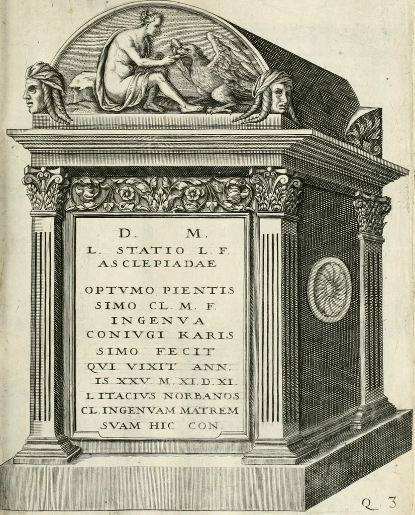 An illustration from I.[-VI.] pars Romanae vrbis topographiae & antiquitatum, quâ succinctê & breviter describuntur omnia quae tam publicê quam privatim videntur anim-adversione digna:, 1597, leaf 604