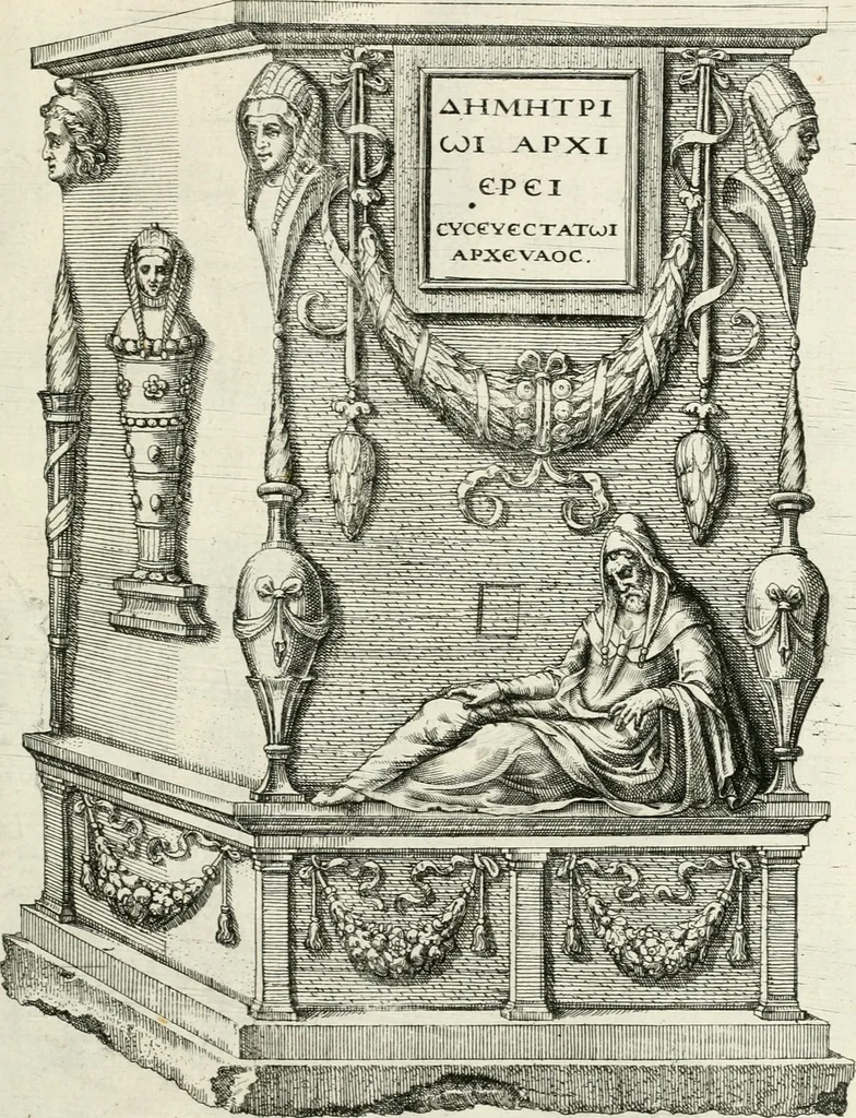 An illustration from I.[-VI.] pars Romanae vrbis topographiae & antiquitatum, quâ succinctê & breviter describuntur omnia quae tam publicê quam privatim videntur anim-adversione digna:, 1597, leaf 614