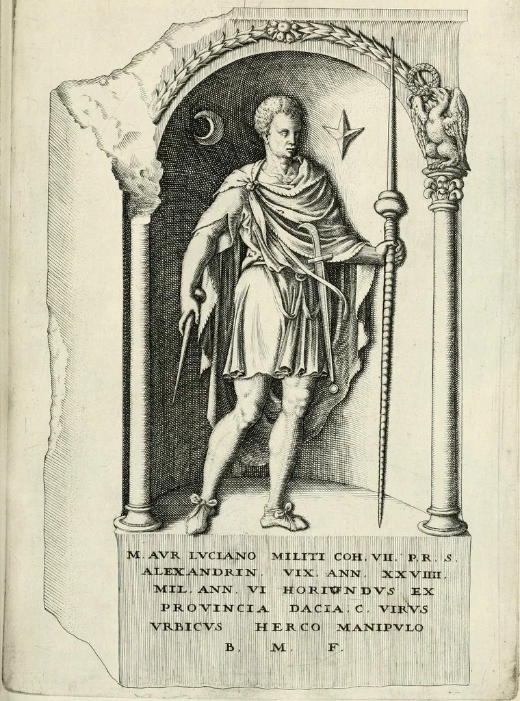 An illustration from I.[-VI.] pars Romanae vrbis topographiae & antiquitatum, quâ succinctê & breviter describuntur omnia quae tam publicê quam privatim videntur anim-adversione digna:, 1597, leaf 622
