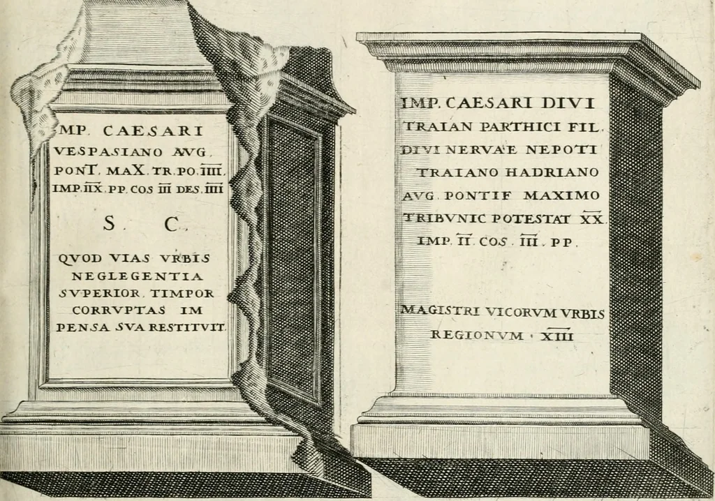 An illustration from I.[-VI.] pars Romanae vrbis topographiae & antiquitatum, quâ succinctê & breviter describuntur omnia quae tam publicê quam privatim videntur anim-adversione digna:, 1597, leaf 630