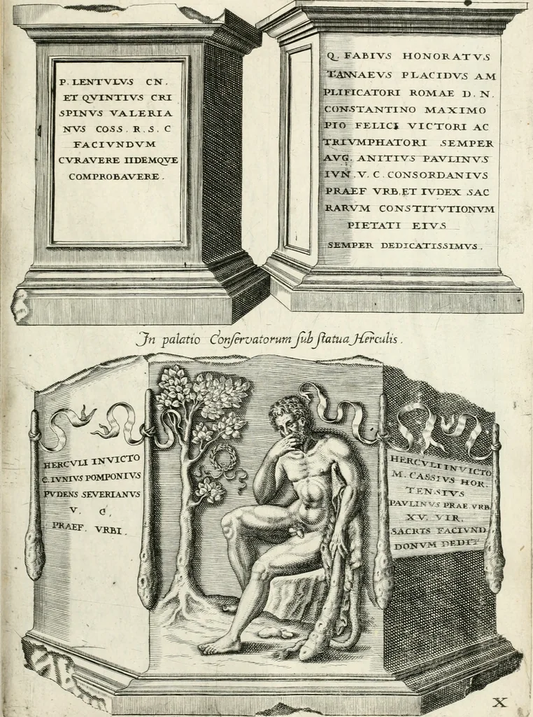 An illustration from I.[-VI.] pars Romanae vrbis topographiae & antiquitatum, quâ succinctê & breviter describuntur omnia quae tam publicê quam privatim videntur anim-adversione digna:, 1597, leaf 640