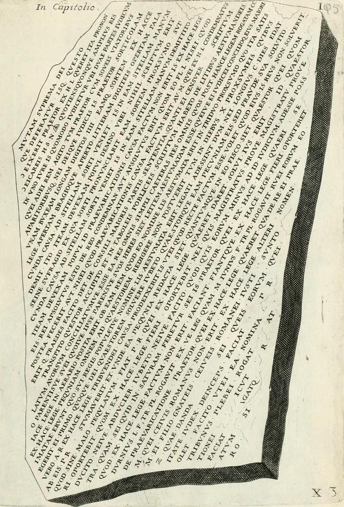 An illustration from I.[-VI.] pars Romanae vrbis topographiae & antiquitatum, quâ succinctê & breviter describuntur omnia quae tam publicê quam privatim videntur anim-adversione digna:, 1597, leaf 644