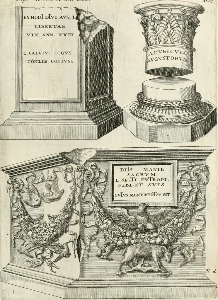 An illustration from I.[-VI.] pars Romanae vrbis topographiae & antiquitatum, quâ succinctê & breviter describuntur omnia quae tam publicê quam privatim videntur anim-adversione digna:, 1597, leaf 650
