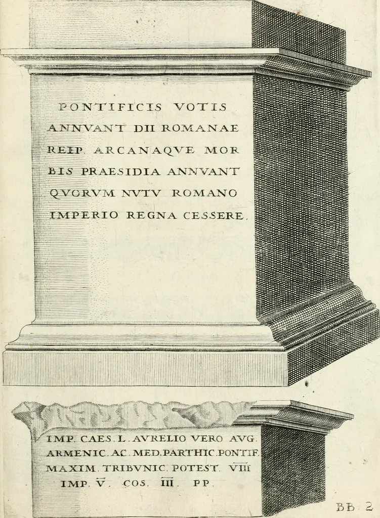 An illustration from I.[-VI.] pars Romanae vrbis topographiae & antiquitatum, quâ succinctê & breviter describuntur omnia quae tam publicê quam privatim videntur anim-adversione digna:, 1597, leaf 674