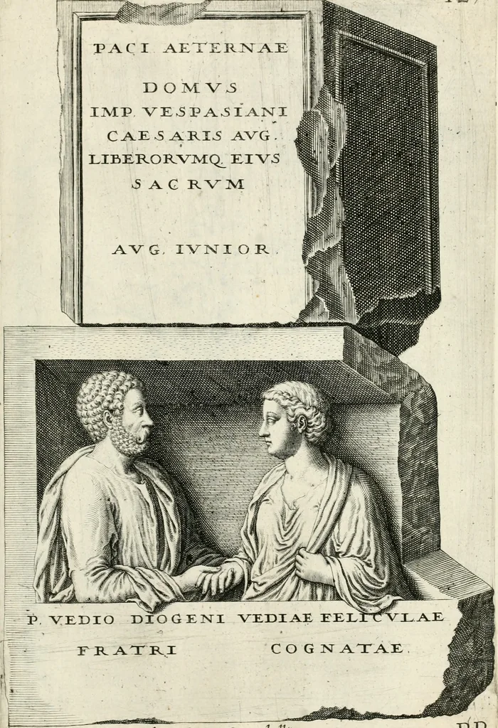 An illustration from I.[-VI.] pars Romanae vrbis topographiae & antiquitatum, quâ succinctê & breviter describuntur omnia quae tam publicê quam privatim videntur anim-adversione digna:, 1597, leaf 688