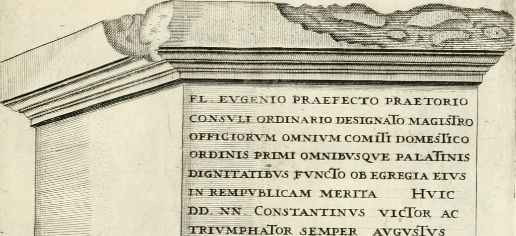 An illustration from I.[-VI.] pars Romanae vrbis topographiae & antiquitatum, quâ succinctê & breviter describuntur omnia quae tam publicê quam privatim videntur anim-adversione digna:, 1597, leaf 706