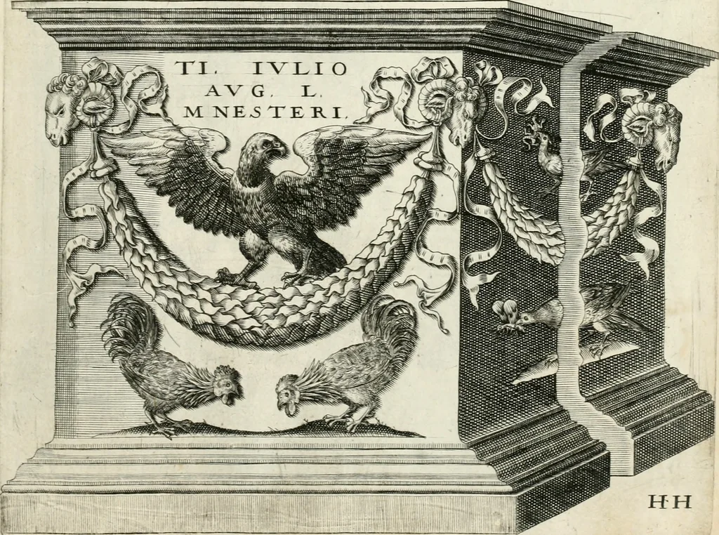 An illustration from I.[-VI.] pars Romanae vrbis topographiae & antiquitatum, quâ succinctê & breviter describuntur omnia quae tam publicê quam privatim videntur anim-adversione digna:, 1597, leaf 720