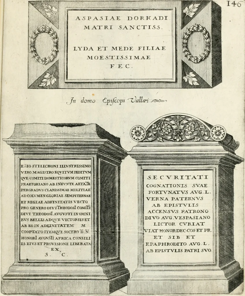 An illustration from I.[-VI.] pars Romanae vrbis topographiae & antiquitatum, quâ succinctê & breviter describuntur omnia quae tam publicê quam privatim videntur anim-adversione digna:, 1597, leaf 726