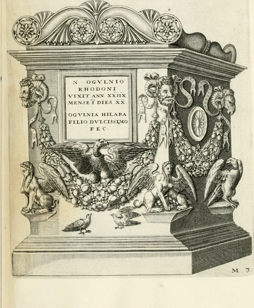 An illustration from I.[-VI.] pars Romanae vrbis topographiae & antiquitatum, quâ succinctê & breviter describuntur omnia quae tam publicê quam privatim videntur anim-adversione digna:, 1597, leaf 108