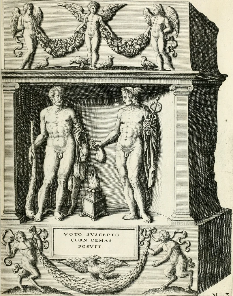 An illustration from I.[-VI.] pars Romanae vrbis topographiae & antiquitatum, quâ succinctê & breviter describuntur omnia quae tam publicê quam privatim videntur anim-adversione digna:, 1597, leaf 116