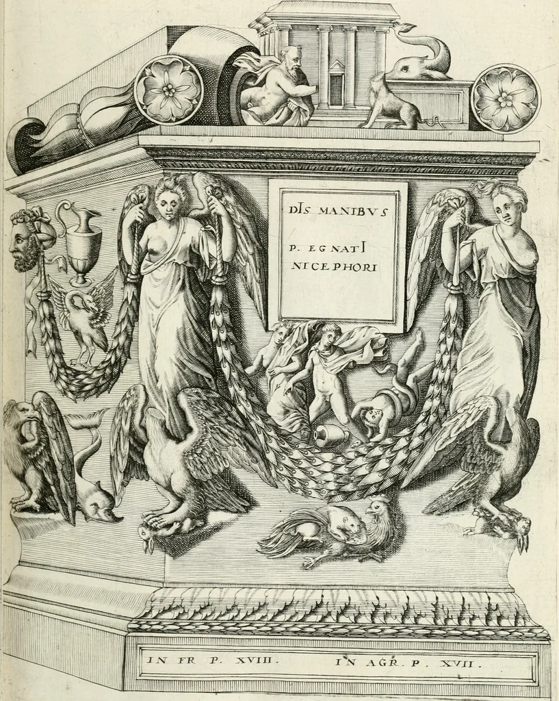 An illustration from I.[-VI.] pars Romanae vrbis topographiae & antiquitatum, quâ succinctê & breviter describuntur omnia quae tam publicê quam privatim videntur anim-adversione digna:, 1597, leaf 120